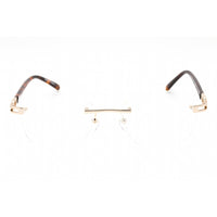 Charriol Men's Eyeglasses - Rimless Shiny Gold Rectangular Metal Frame | PC71051 C01 ,