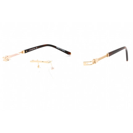 Charriol Men's Eyeglasses - Rimless Shiny Gold Rectangular Metal Frame | PC75094 C01 ,