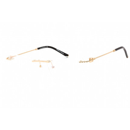 Charriol Men's Eyeglasses - Rimless Shiny Gold Rectangular Metal Frame | PC75098 C01 ,