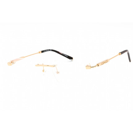 Charriol Men's Eyeglasses - Rimless Shiny Gold Rectangular Titanium | PC75103 C01 ,
