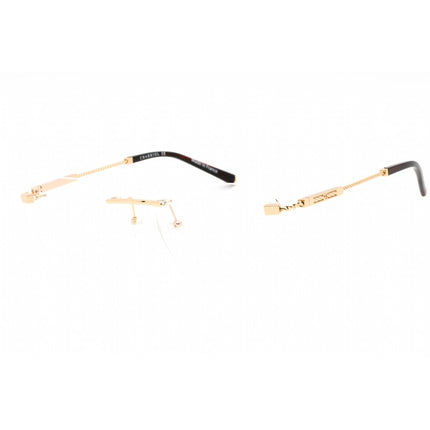 Charriol Men's Eyeglasses - Rimless Shiny Gold Rectangular Titanium | PC75104 C01 ,