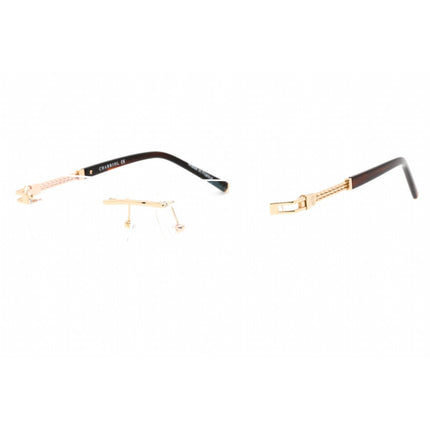 Charriol Men's Eyeglasses - Rimless Shiny Gold Round Shape Metal Frame | PC75095 C01 ,