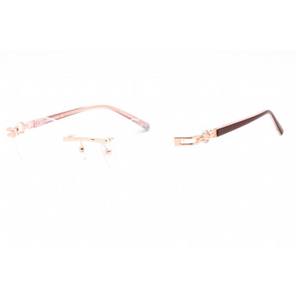 Charriol Men's Eyeglasses - Rimless Shiny Pink Gold Rectangular Metal | PC71051 C03 ,