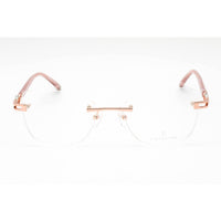 Charriol Men's Eyeglasses - Rimless Shiny Pink Gold Rectangular Metal | PC71051 C03 ,
