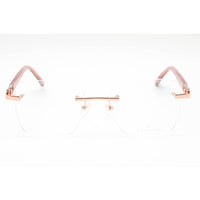 Charriol Men's Eyeglasses - Rimless Shiny Pink Gold/Silver Metal Frame | PC71057 C03 ,