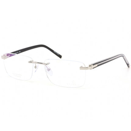 Charriol Men's Eyeglasses - Rimless Shiny Silver/Black Titanium Frame | PC75074 C02 ,