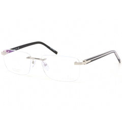 Charriol Men's Eyeglasses - Rimless Shiny Silver/Black Titanium Frame | PC75074 C02