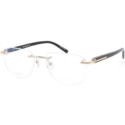 Charriol Men's Eyeglasses - Rimless Shiny Silver/Gold/ Black Oval Frame | PC75069 C02 ,