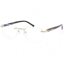 Charriol Men's Eyeglasses - Rimless Shiny Silver/Gold/ Black Oval Frame | PC75069 C02