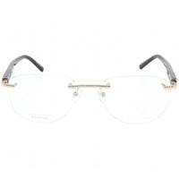Charriol Men's Eyeglasses - Rimless Shiny Silver/Gold/ Black Oval Frame | PC75069 C02 ,