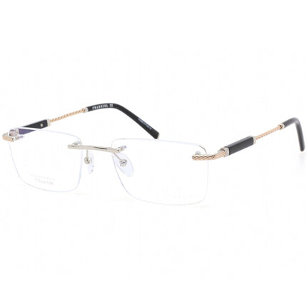 Charriol Men's Eyeglasses - Rimless Shiny Silver/Gold Titanium Frame | PC75072 C02 ,