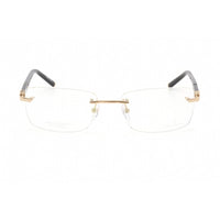 Charriol Men's Eyeglasses - Shiny Gold/Black Titanium Rectangular Frame | PC75076 C01 ,