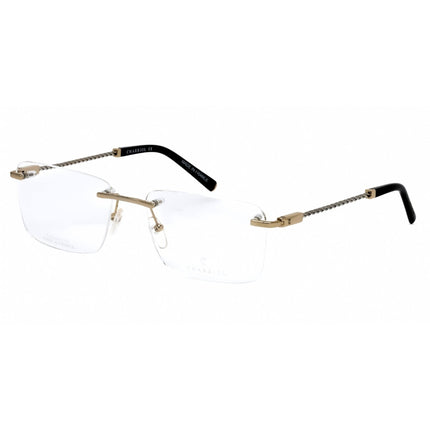 Charriol Men's Eyeglasses - Shiny Gold/Silver Rectangular Metal Frame | PC75063 C01 ,