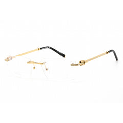 Charriol Men's Eyeglasses - Shiny Gold/Silver Titanium Rectangular Frame | PC75081 C01