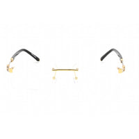 Charriol Men's Eyeglasses - Shiny Gold/Silver Titanium Rectangular Frame | PC75091 C03 ,