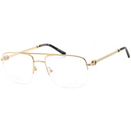 Charriol Men's Eyeglasses - Shiny Gold/Silver/Black Aviator Shaped Frame | PC75080 C01 ,