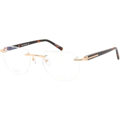 Charriol Men's Eyeglasses - Shiny Gold/Tortoise Oval Titanium Frame | PC75069 C03