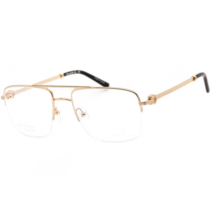 Charriol Men's Eyeglasses - Shiny Light Gold/Black Aviator Shape Frame | PC75080 C03 ,