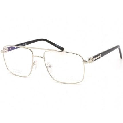 Charriol Men's Eyeglasses - Shiny Silver/Black Square Titanium Frame | PC75075 C02 ,