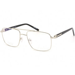 Charriol Men's Eyeglasses - Shiny Silver/Black Square Titanium Frame | PC75075 C02