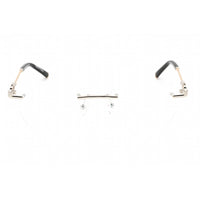 Charriol Men's Eyeglasses - Shiny Silver/Gold Rectangular Metal Frame | PC71048 C02 ,