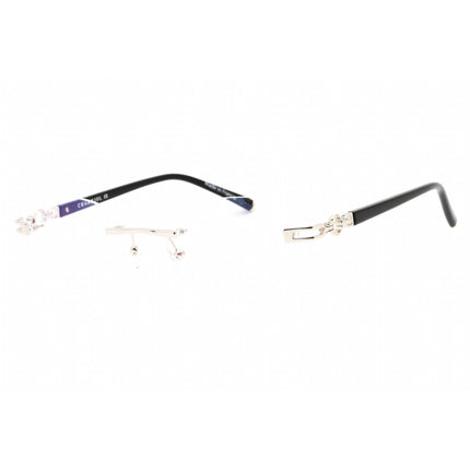 Charriol Men's Eyeglasses - Shiny Silver/Gold Rectangular Metal Frame | PC71051 C02 ,