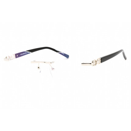 Charriol Men's Eyeglasses - Shiny Silver/Gold Rectangular Metal Frame | PC71057 C02 ,