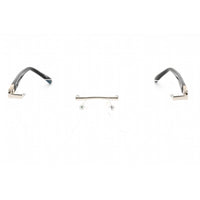 Charriol Men's Eyeglasses - Shiny Silver/Gold Rectangular Metal Frame | PC71057 C02 ,