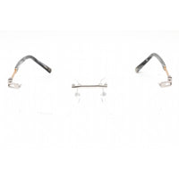 Charriol Men's Eyeglasses - Shiny Silver/Gold Rectangular Metal Frame | PC75094 C02 ,