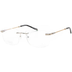 Charriol Men's Eyeglasses - Shiny Silver/Gold Rectangular Shaped Frame | PC75085 C02