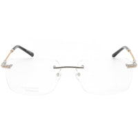 Charriol Men's Eyeglasses - Shiny Silver/Gold Rectangular Shaped Frame | PC75085 C02 ,