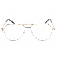 Charriol Men's Eyeglasses - Shiny Silver/Gold Titanium Aviator Frame | PC75086 C02 ,