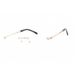 Charriol Men's Eyeglasses - Shiny Silver/Gold Titanium Rectangular Frame | PC75088 C02