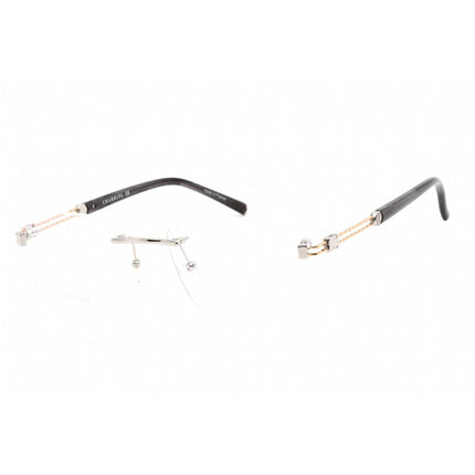 Charriol Men's Eyeglasses - Shiny Silver/Gold Titanium Square Frame | PC75091 C02 ,
