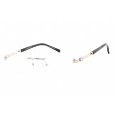 Charriol Men's Eyeglasses - Shiny Silver/Gold Titanium Square Frame | PC75091 C02