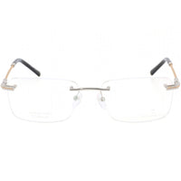 Charriol Men's Eyeglasses - Shiny Silver/Gold/Black Rectangular Frame | PC75078 C02 ,