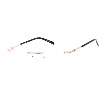 Charriol Men's Eyeglasses - Shiny Silver/Pink Gold Metal Cat Eye Frame | PC71044 C02 ,