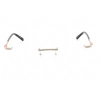 Charriol Men's Eyeglasses - Shiny Silver/Pink Gold Metal Cat Eye Frame | PC71044 C02 ,