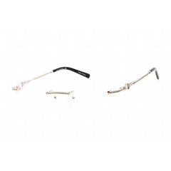 Charriol Men's Eyeglasses - Shiny Silver/Pink Gold Metal Rectangular | PC71046 C02