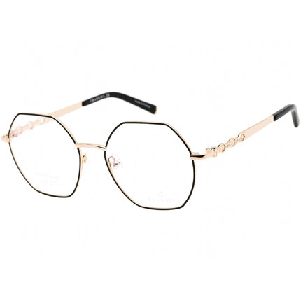 Charriol Women's Eyeglasses - Clear Lens Shiny Gold and Black Frame | PC71038 C02 ,