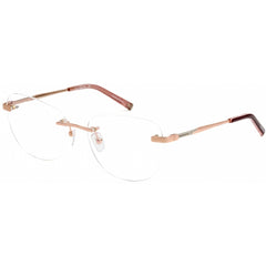 Charriol Women's Eyeglasses - Rimless Shiny Pink Gold/Burgundy Frame | PC71030 C03