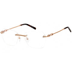 Charriol Women's Eyeglasses - Shiny Gold/Tortoise Geometrical Frame | PC71033 C01
