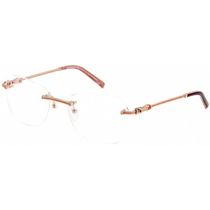Charriol Women's Eyeglasses - Shiny Pink/Gold/Burgundy Metal Cat Eye | PC71033 C03 ,