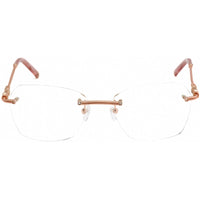 Charriol Women's Eyeglasses - Shiny Pink/Gold/Burgundy Metal Cat Eye | PC71033 C03 ,