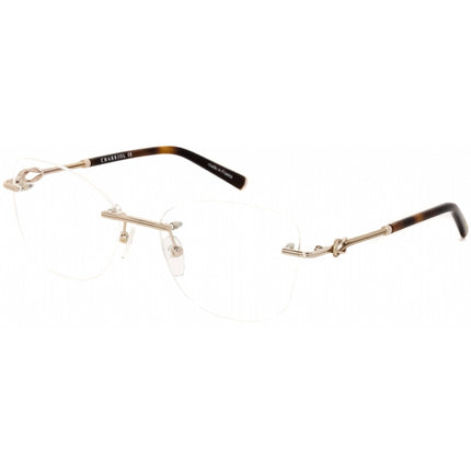 Charriol Women's Eyeglasses - Shiny Satin Gold Metal Cat Eye Shape Frame | PC71027 C01 ,
