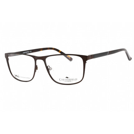 Chesterfield Men's Eyeglasses - Dark Brown Metal Rectangular Frame | CH 89XL 0R0Z 00 ,