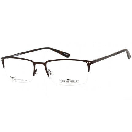 Chesterfield Men's Eyeglasses - Dark Brown Rectangular Shape Frame | CH 84XL 0R0Z 00 ,