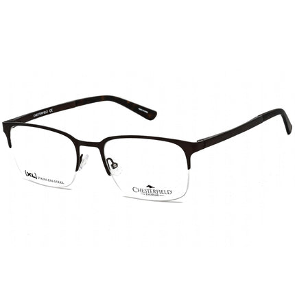 Chesterfield Men's Eyeglasses - Half Rim Dark Brown Metal Frame | CH 86XL 0R0Z 00 ,