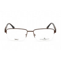 Chesterfield Men's Eyeglasses - Half Rim Dark Brown Rectangular | CH 68XL 0R0Z 00 ,