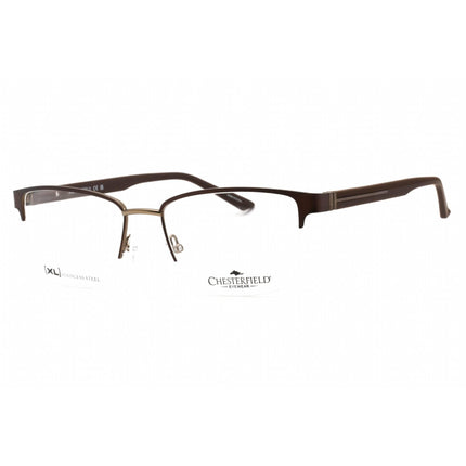 Chesterfield Men's Eyeglasses - Half Rim Matte Brown Metal Frame | CH 87XL 04IN 00 ,